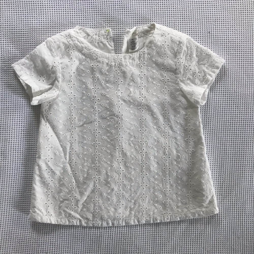 J Crew Crewcuts girls eyelet top